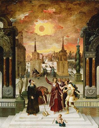 Antoine Caron Dionysius Areopagite and the eclipse of Sun oil painting picture